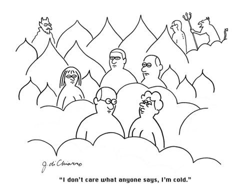 "I don't care what anyone says, I'm cold."