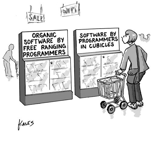 Organic Software by Free Ranging Programmers