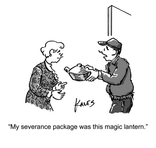 "My severance package was this magic lantern."