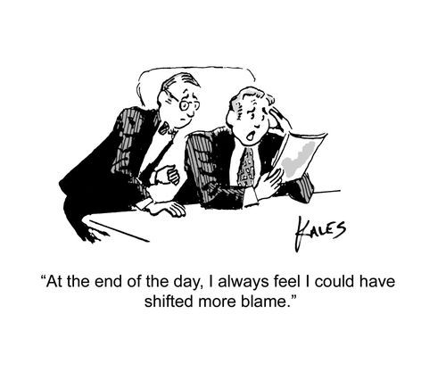 "At the end of the day, I always feel I could have shifted more blame."
