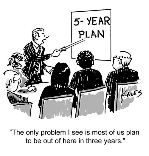 "The only problem I see here is that most of us plan to be out of here in three years."