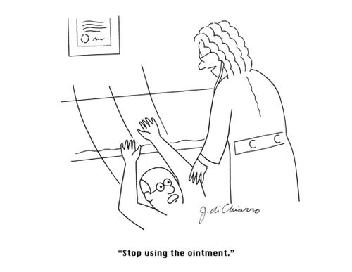 "Stop using the ointment."