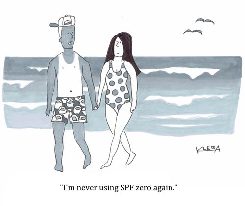 "I'm never using SPF zero again."