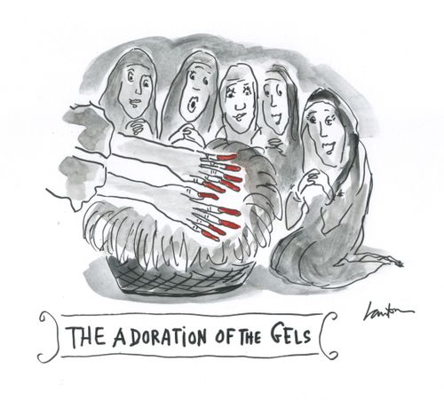 The adoration of the gels.