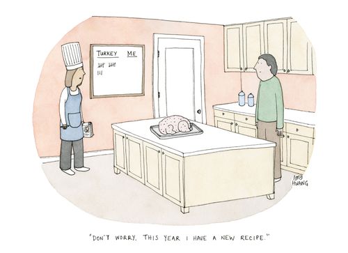 "Don't worry. This year I have a new recipe."