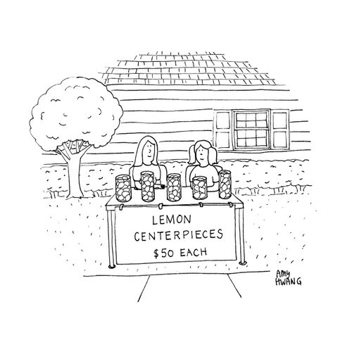 Lemon centerpieces: $50 each