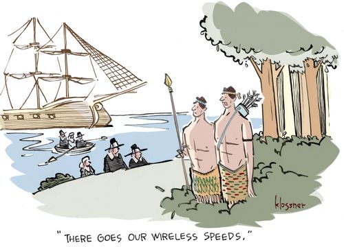"There goes our wireless speeds."