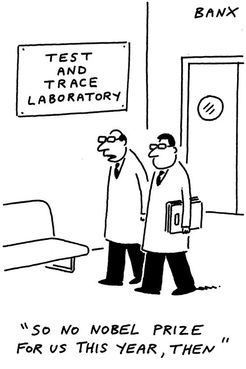 "So no Nobel prize for us this year, then."