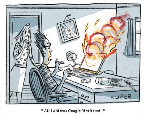 "All I did was Google 'Antitrust'."