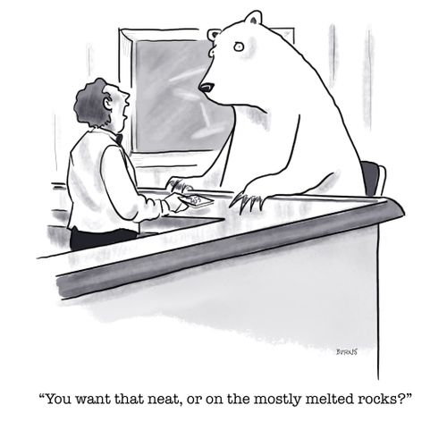 "You want that neat, or on the mostly melted rocks?"