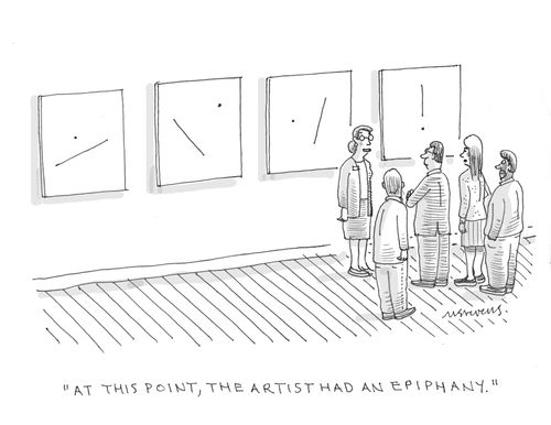 "At this point, the artist had an epiphany."