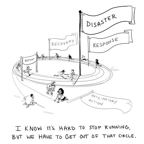 "I know it's hard to stop running, but we have to get out of that circle."