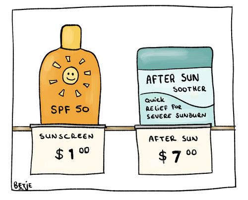 Sunscreen & After-sun soother