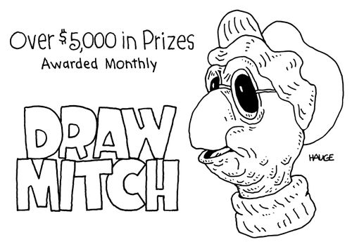 Over $5000 in monthly prizes: Draw Mitch