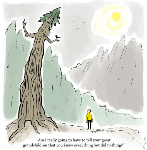 "Am I really going to have to tell your great grandchildren that you knew everything but did nothing?"