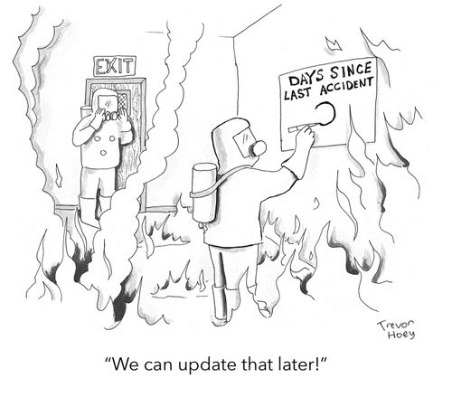 "We can update that later!"