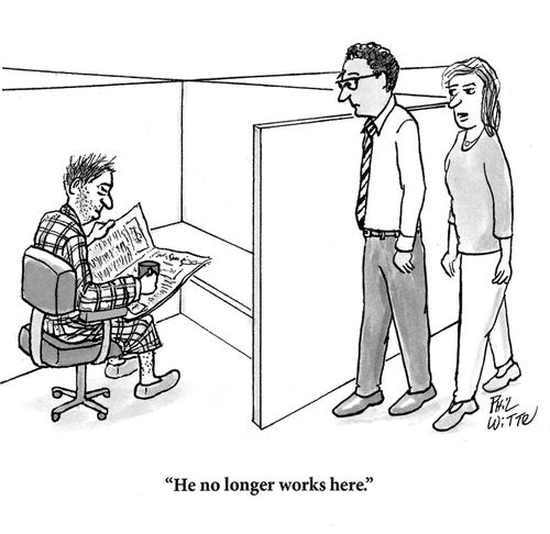 "He no longer works here."