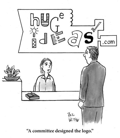 "A committee designed the logo."