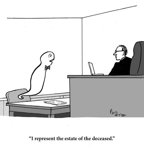 "I represent the estate of the deceased."