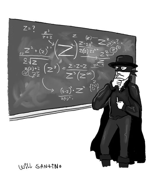 Zorro does algebra.