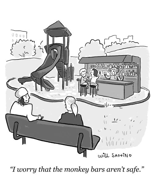 "I worry that monkey bars aren't safe."
