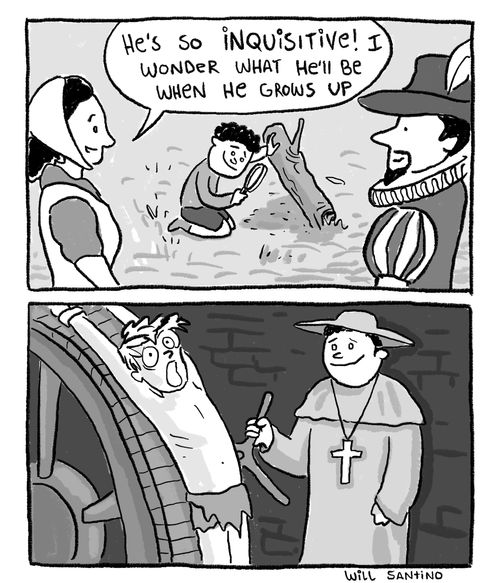 "He's so inquisitive! I wonder what he'll be when he grows up..."