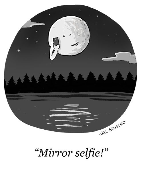 "Mirror selfie!"