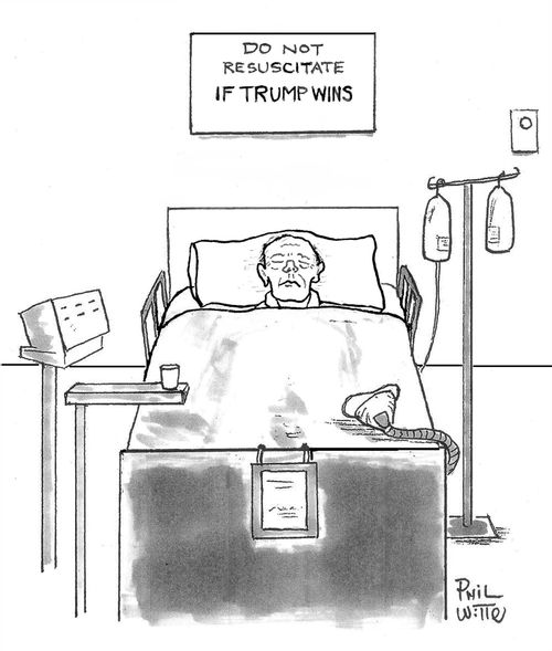 "Do not resuscitate if Trump wins."