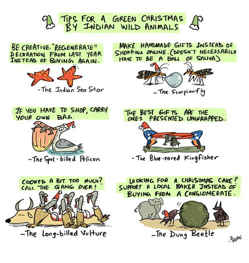 Tips for a green Christmas by Indian Wild Animals.
