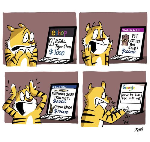 Tiger discovers the online wildlife trade.