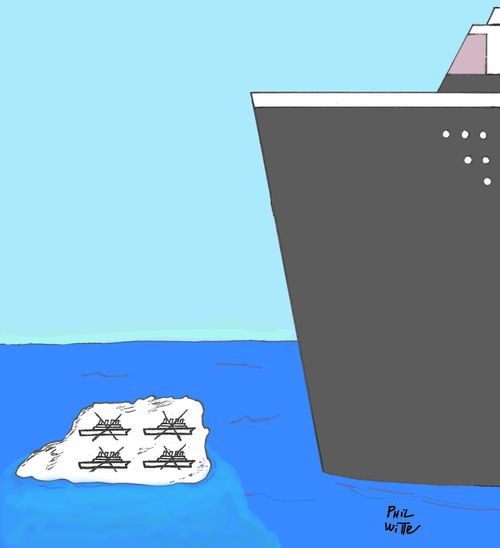 Iceberg Warning Sign