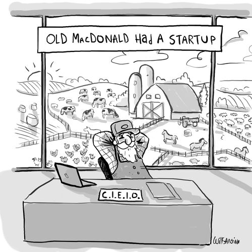 Old MacDonald had a startup.