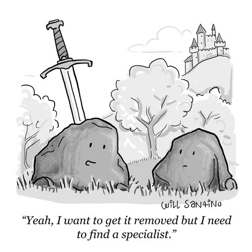 "Yeah, I want to get it removed but I need to find a specialist."