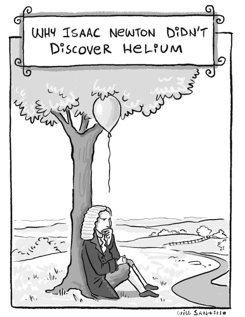 Why Isaac Newton didn't discover helium