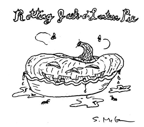Rotting Jack-o'-Lantern Pie.