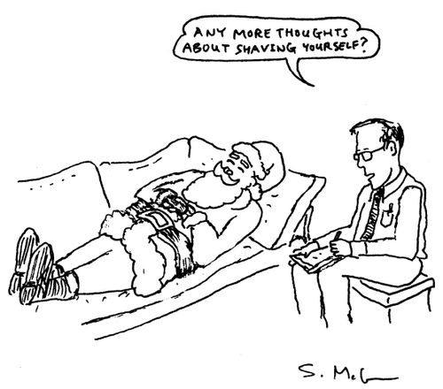 "Any more thoughts about shaving yourself?"