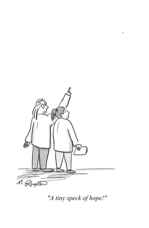 "A tiny speck of hope!"