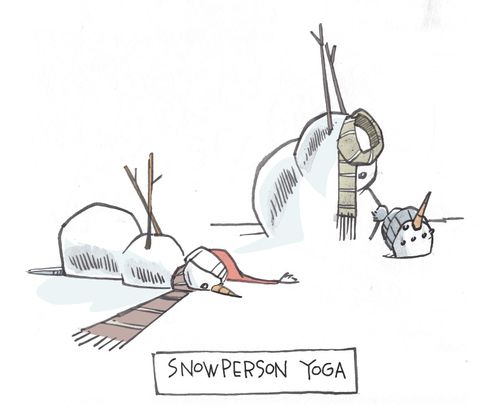 Snowperson Yoga