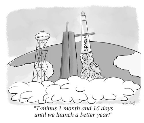 "T-minus 1 month and 16 days until we launch a better year!"