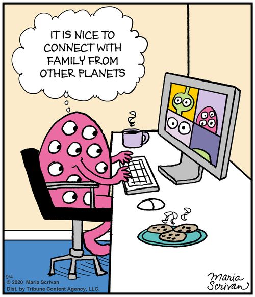 It is nice to connect with family from other planets