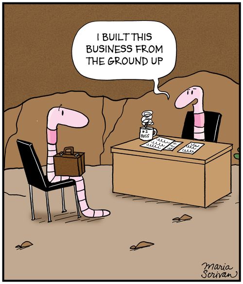 "I built this business from the ground up."