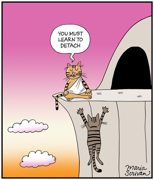 "You must learn to detach."