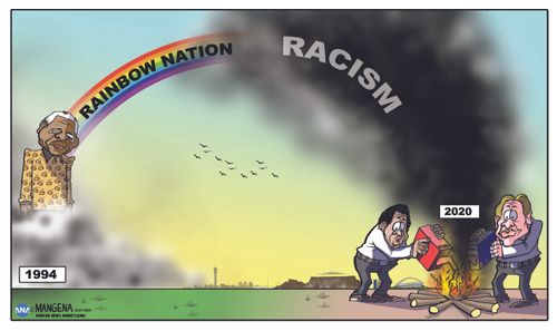 The dream of a rainbow nation goes up in smoke.