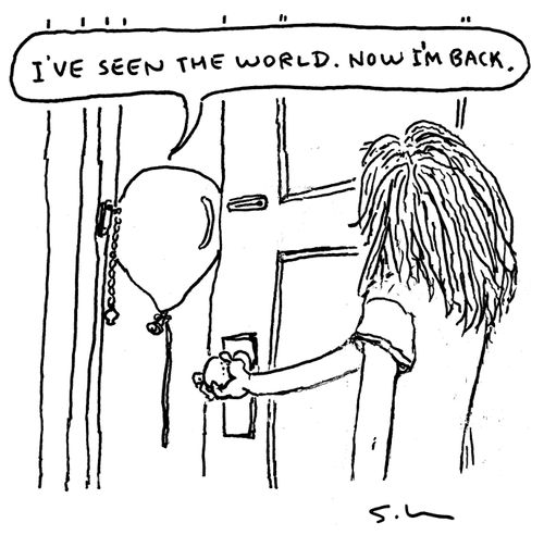"I've seen the world. Now I'm Back."
