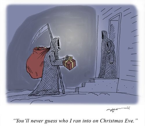 "You'll never guess who I ran into on Christmas Eve."