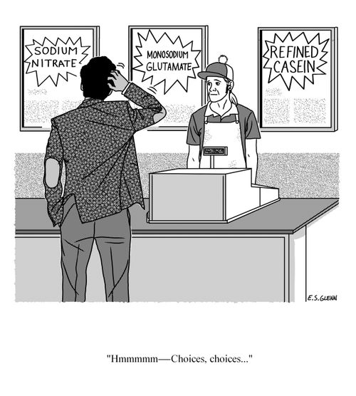 "Hmmmmm -- Choices, choices..."