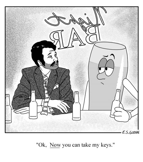 "Okay, now you can take my keys."