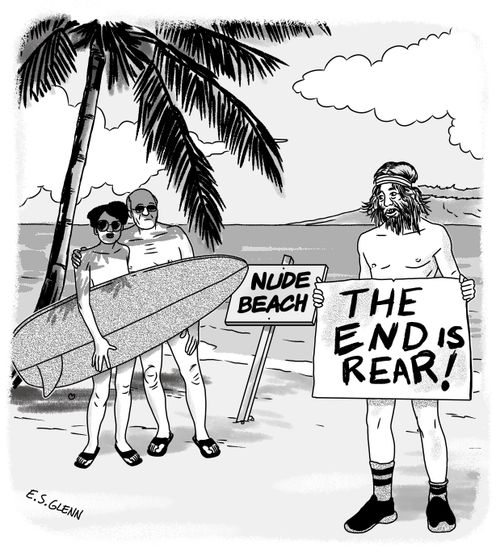 The end is rear!