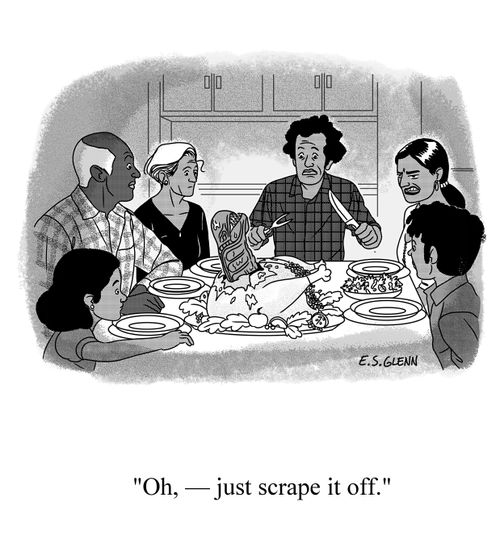 "Oh -- just scrape it off."