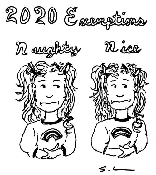 2020 Exemptions: Naughty & Nice